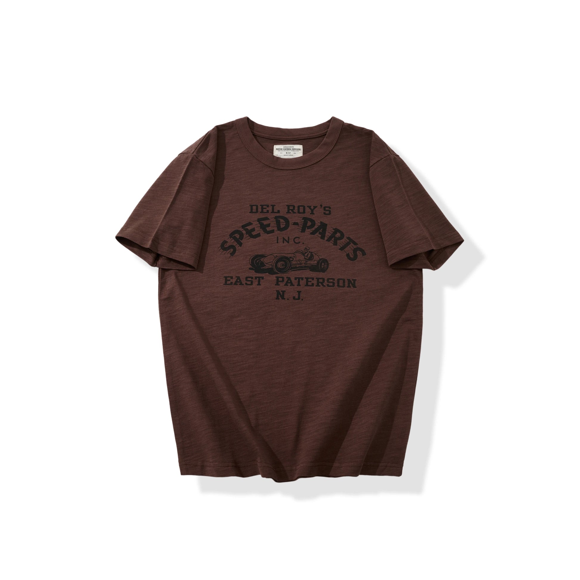 8.9oz Heavyweight Slub Cotton Vintage Racing Graphic T-Shirt