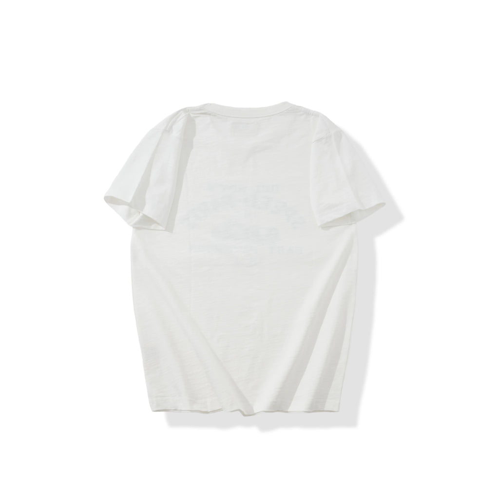 8.9oz Heavyweight Slub Cotton Vintage Racing Graphic T-Shirt