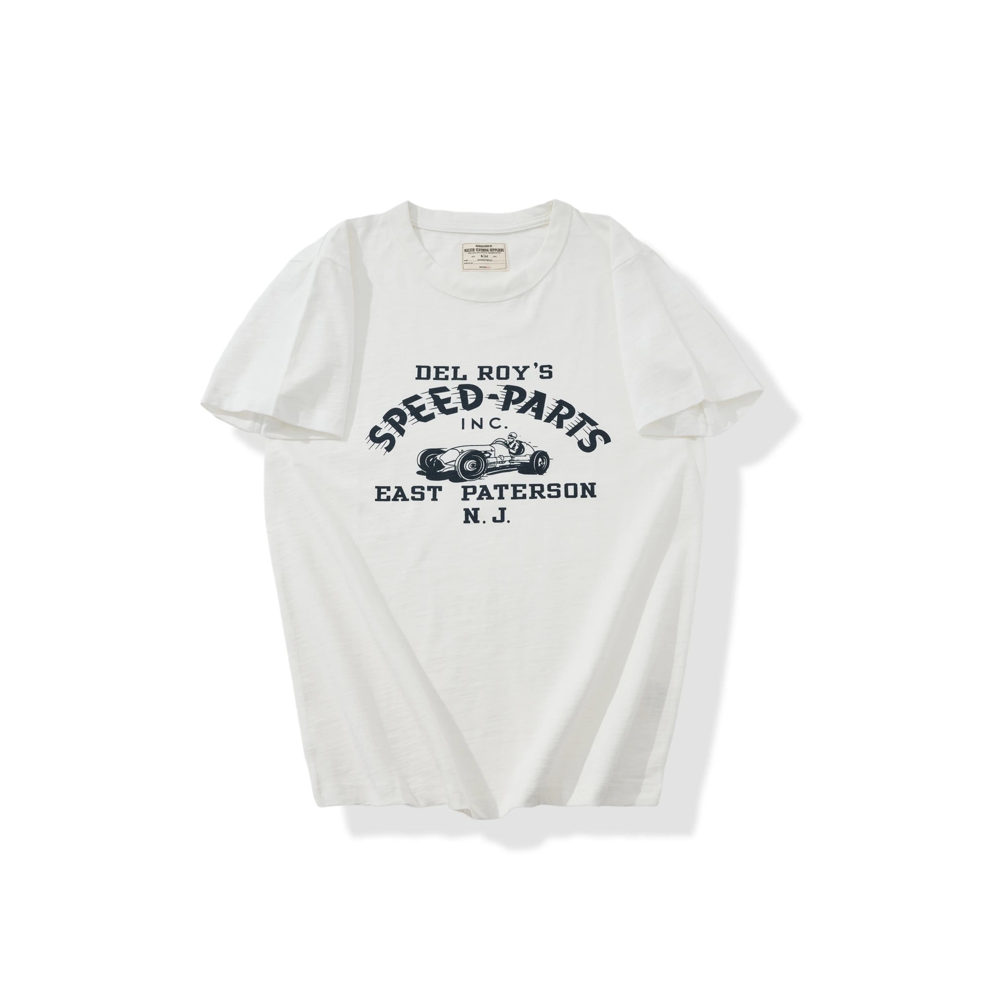 8.9oz Heavyweight Slub Cotton Vintage Racing Graphic T-Shirt