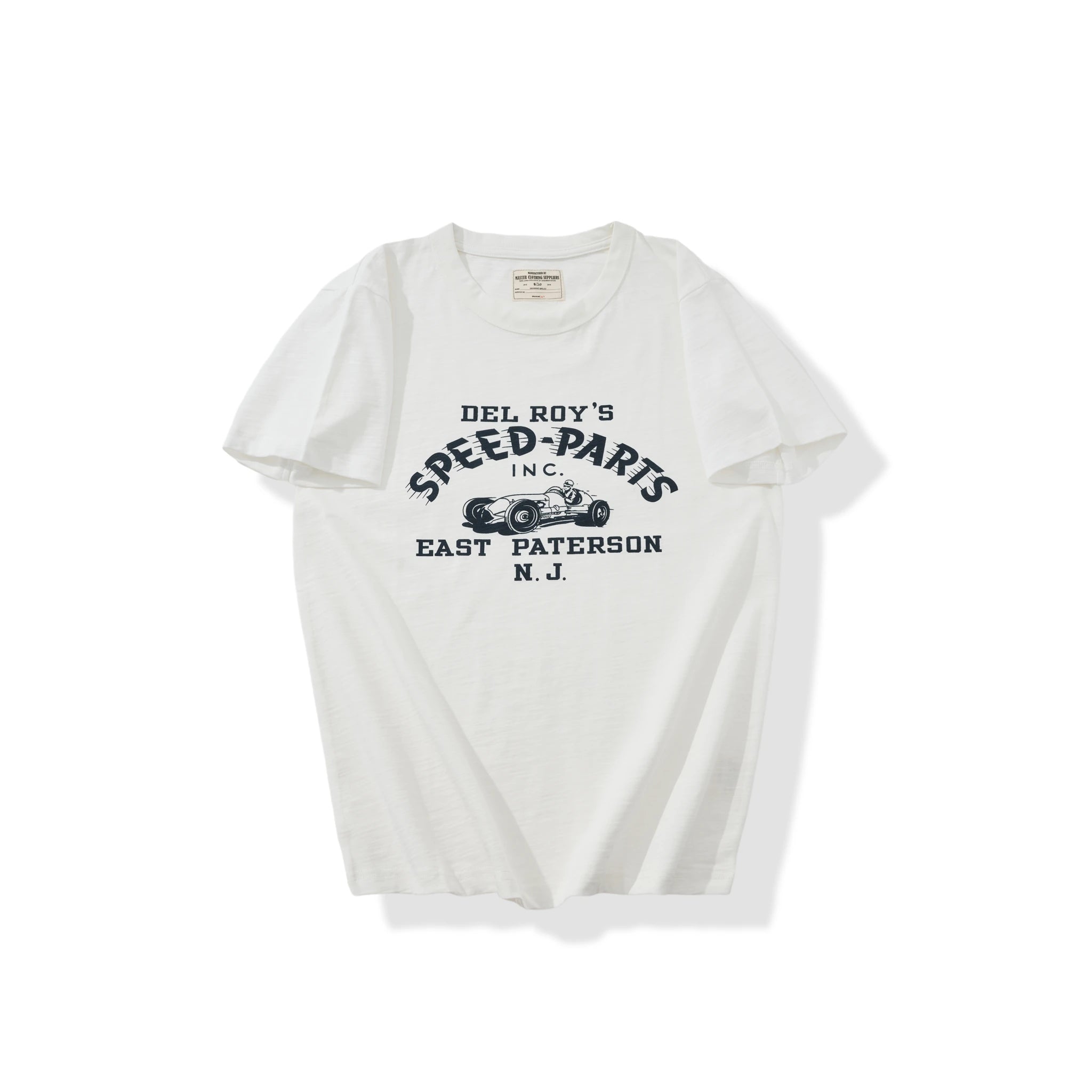 8.9oz Heavyweight Slub Cotton Vintage Racing Graphic T-Shirt