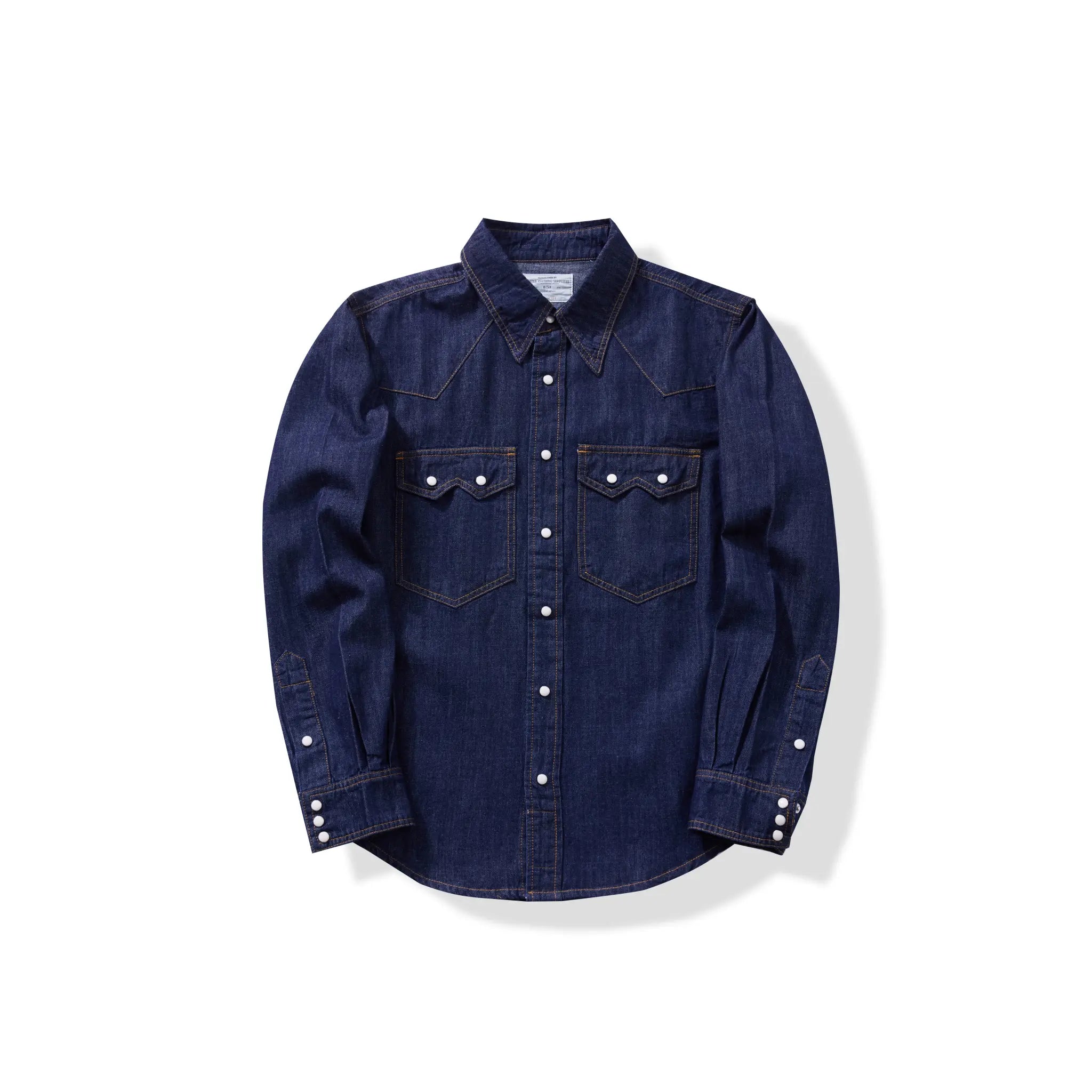 Chemise en denim western classique légère de 7 oz