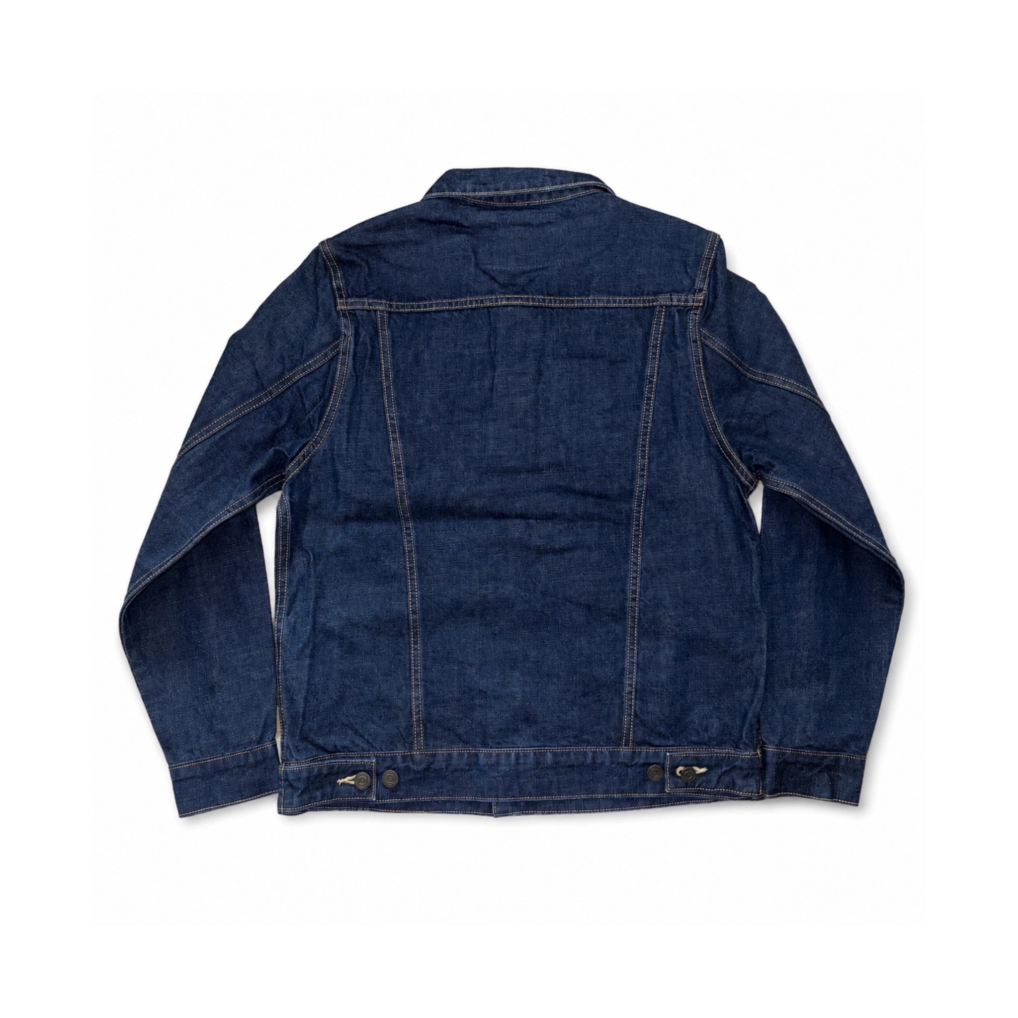 Rear product view of 15oz Sanforized Raw Selvedge Denim Jacket Type II