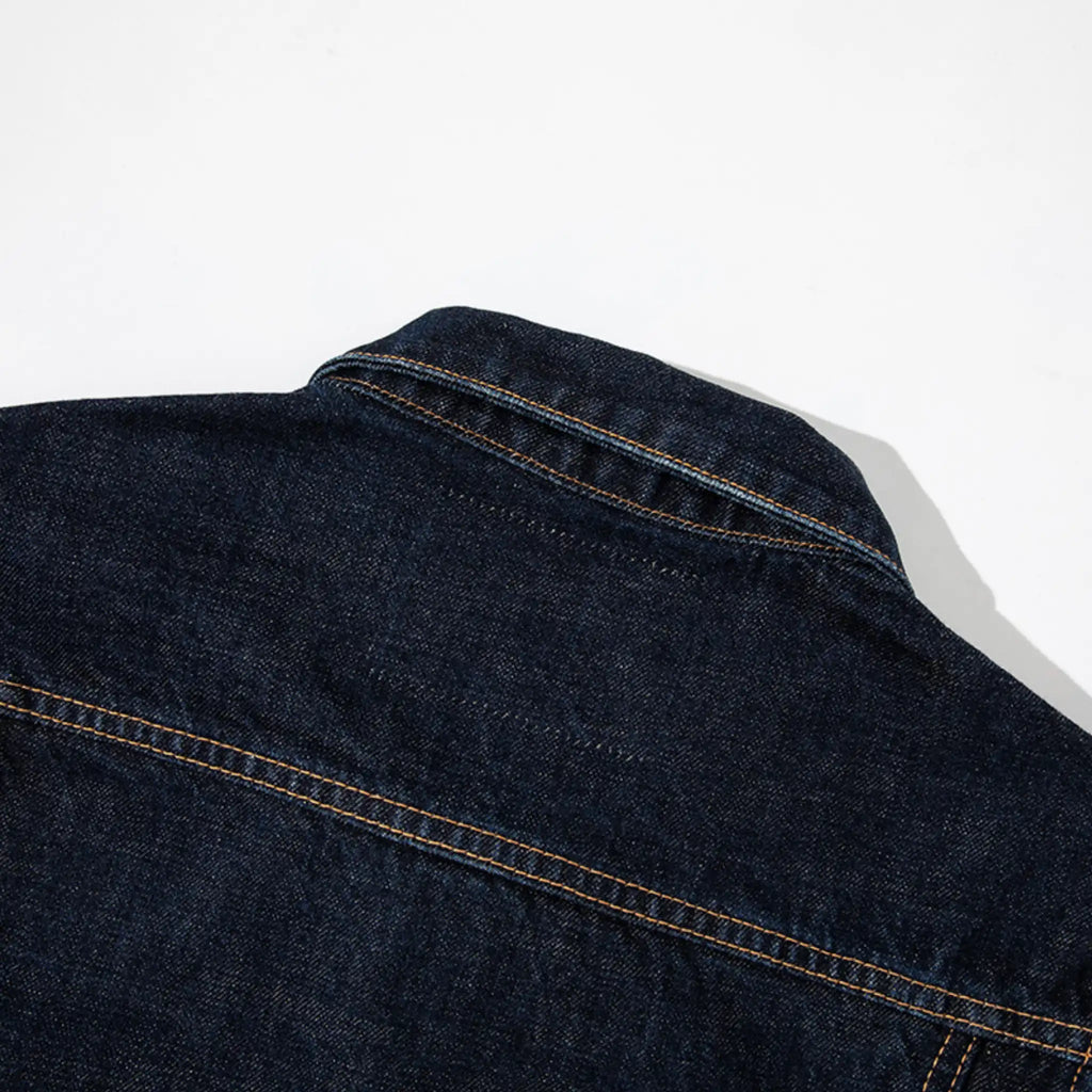 Veste en denim selvedge brut sanforisé 15 oz, type II