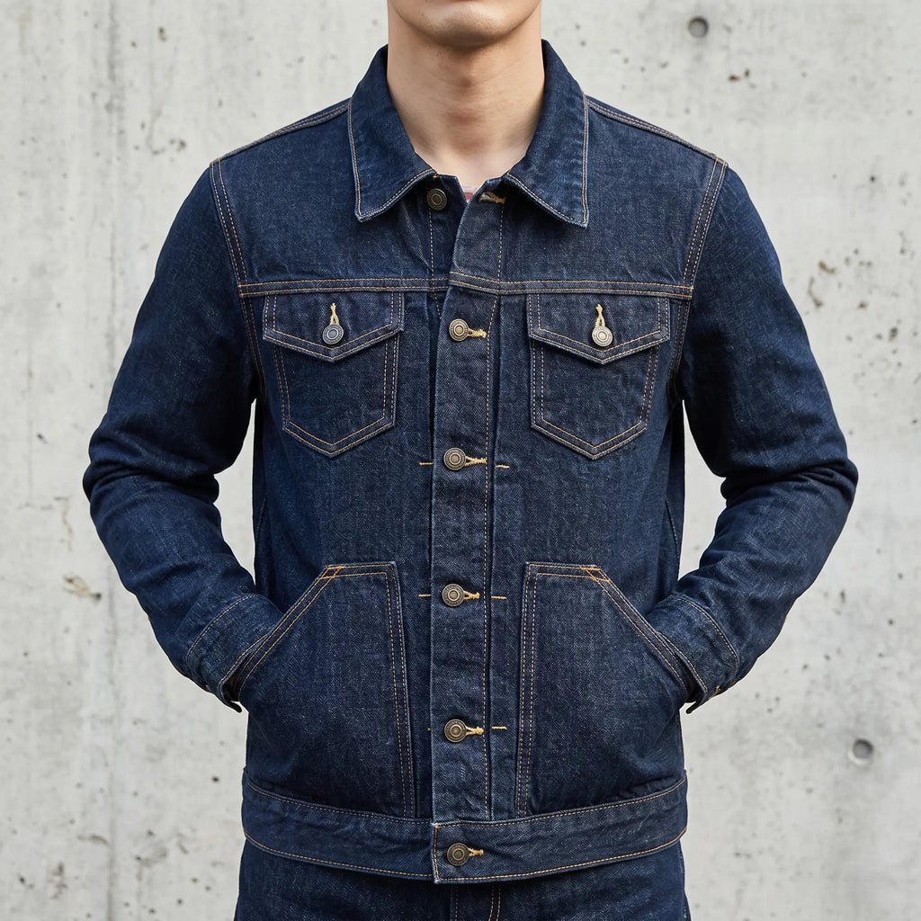 15oz Sanforized Raw Selvedge Denim Jacket Type II