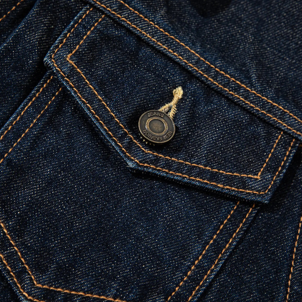 Veste en denim selvedge brut sanforisé 15 oz, type II