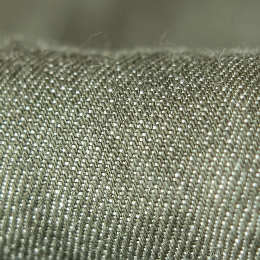 14.5oz Tea Green Slim Tapered Selvedge Jeans