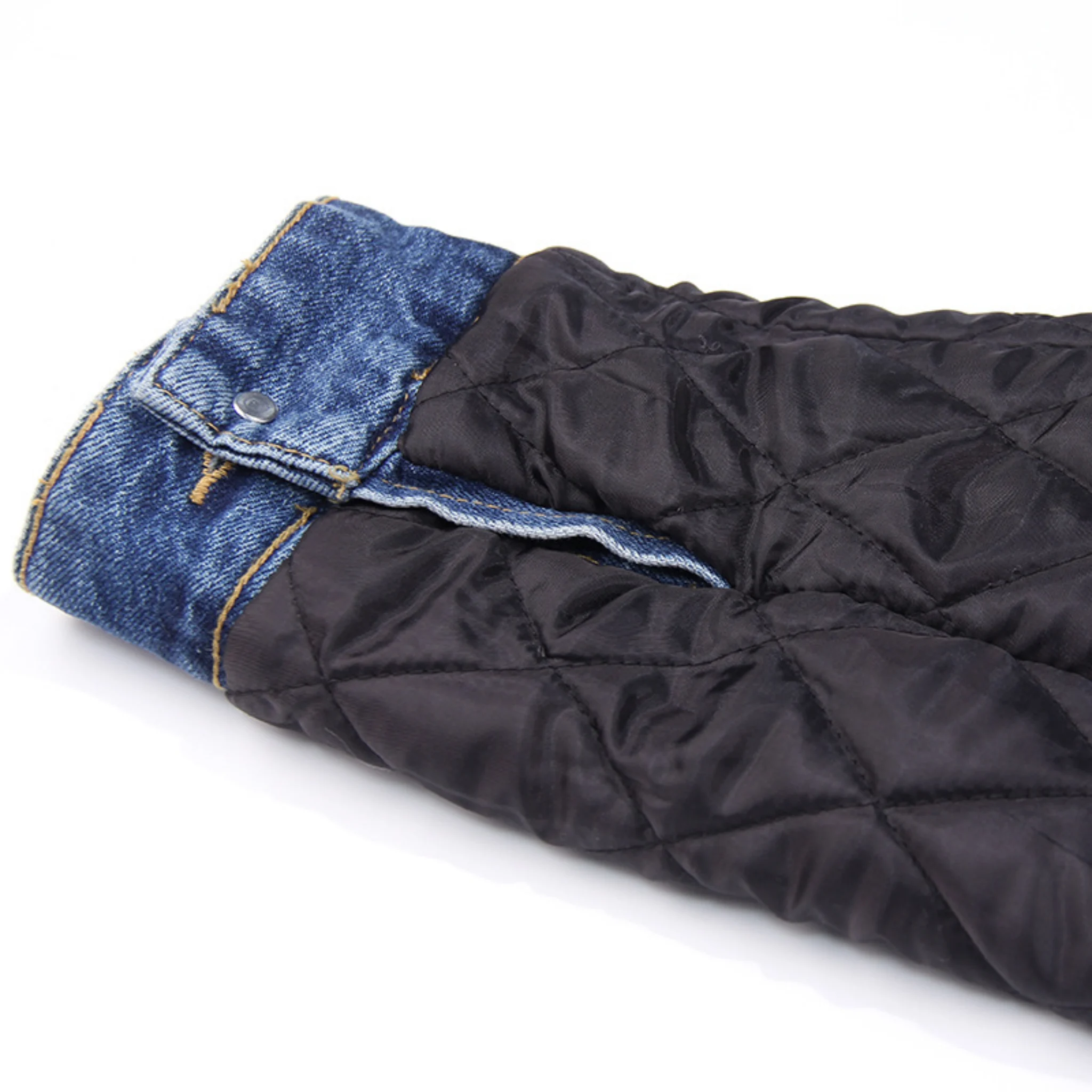 14oz Sherpa-gefütterte, gewaschene Jeansjacke – Relaxed Fit