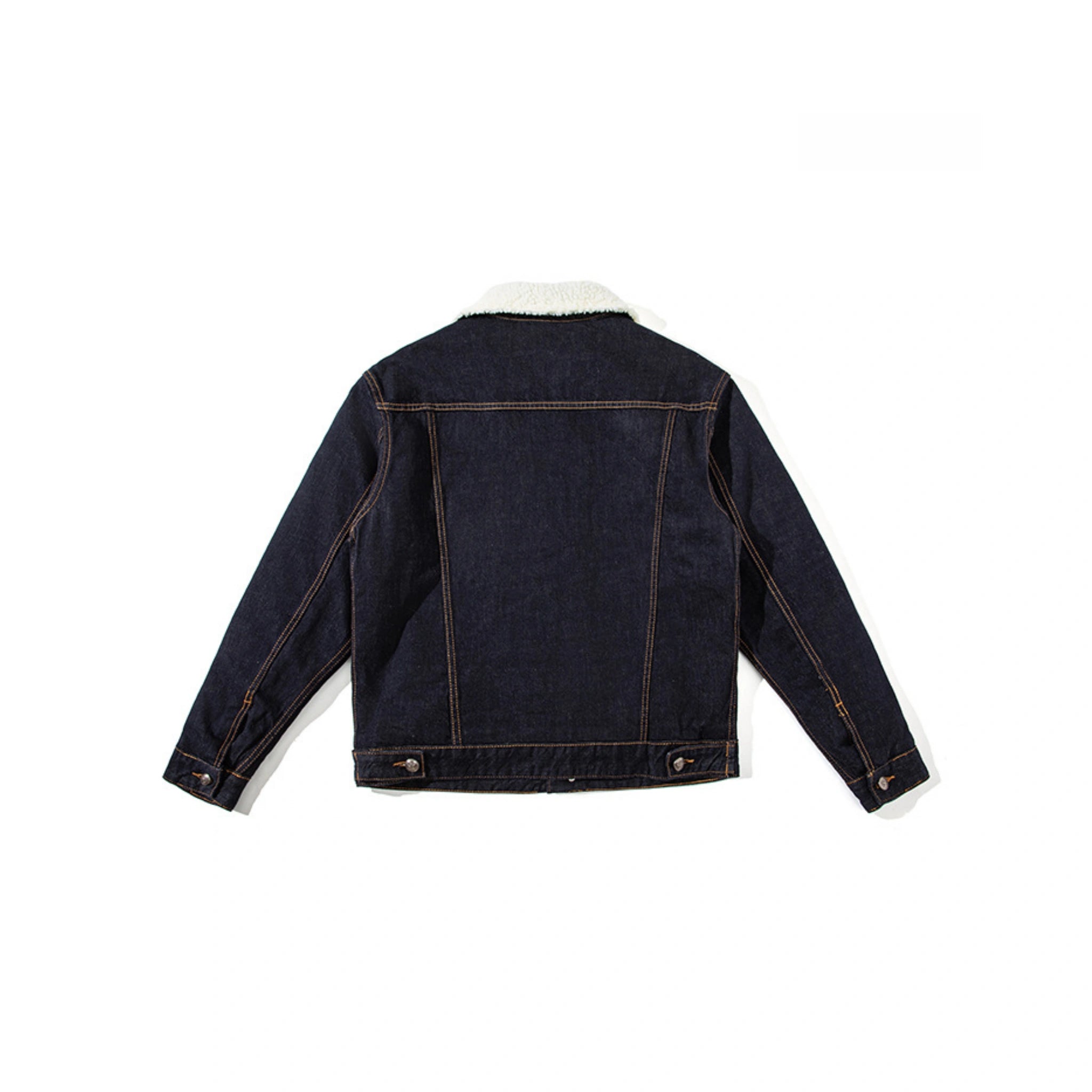 14oz Sherpa-gefütterte, gewaschene Jeansjacke – Relaxed Fit