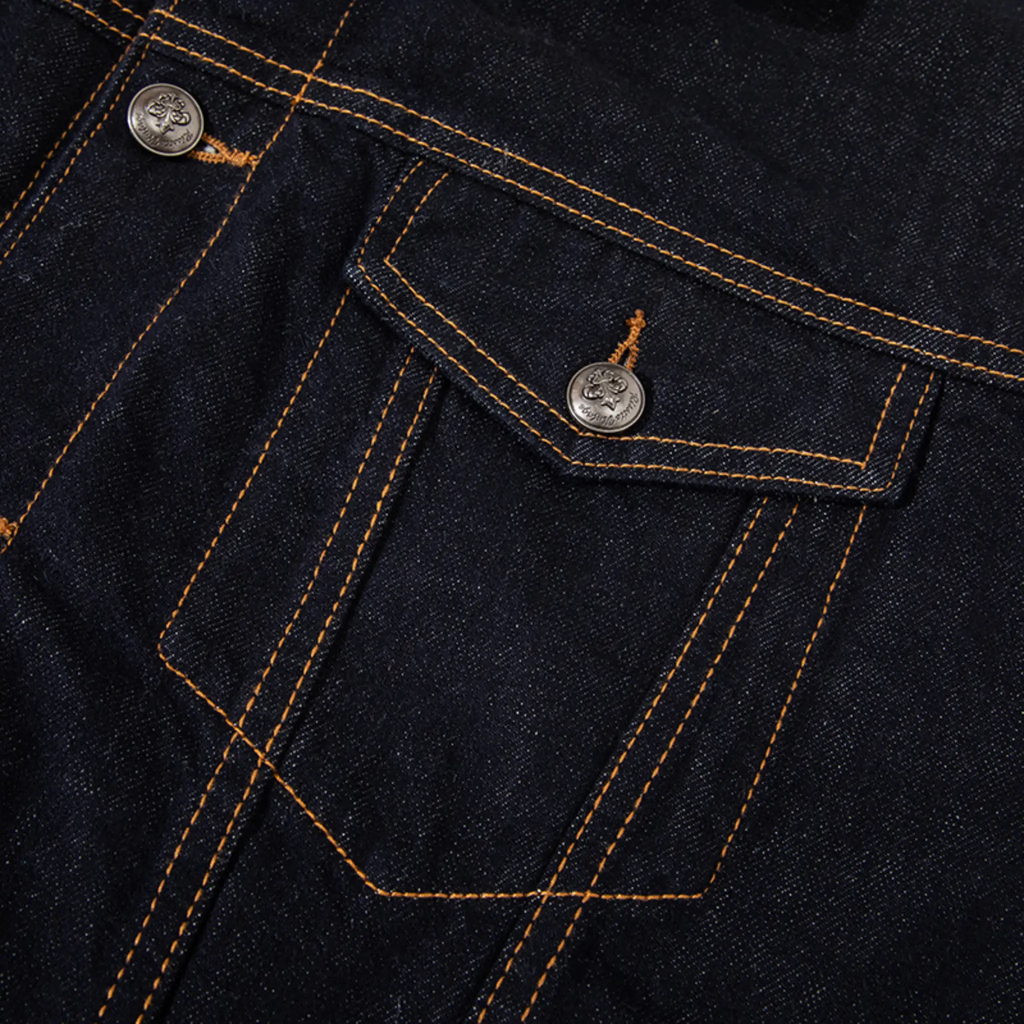 14oz Sherpa-Lined Washed Denim Jacket - Relaxed Fit