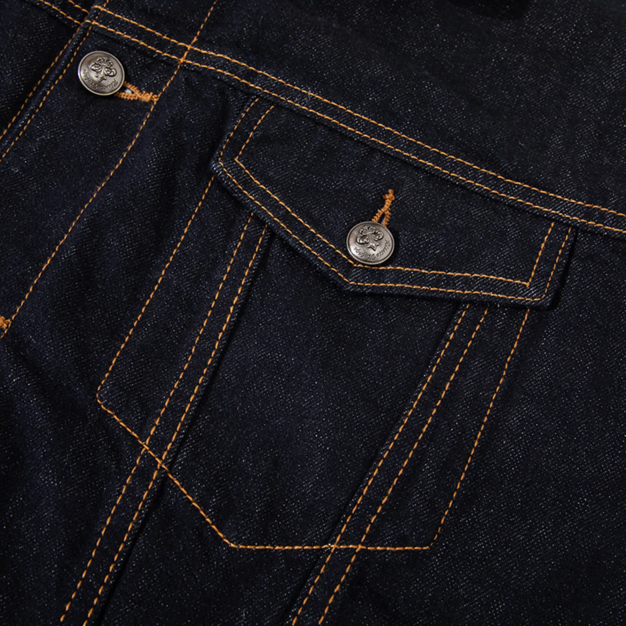 14oz Sherpa-gefütterte, gewaschene Jeansjacke – Relaxed Fit