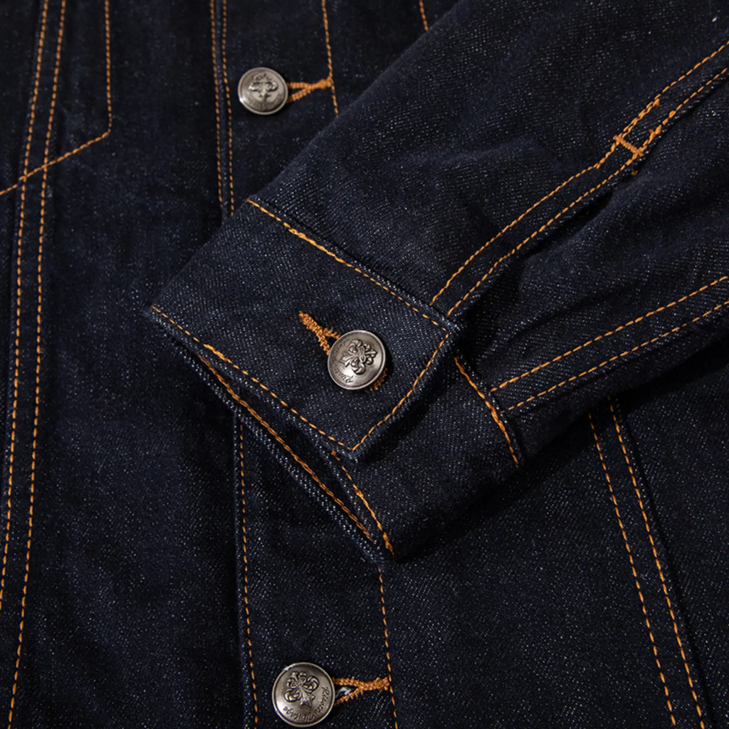 14oz Sherpa-Lined Washed Denim Jacket - Relaxed Fit