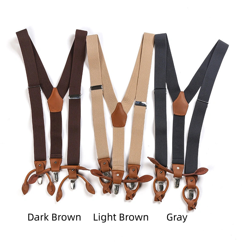 10,5oz Streifen-Arbeitshosen mit Hosenträgern