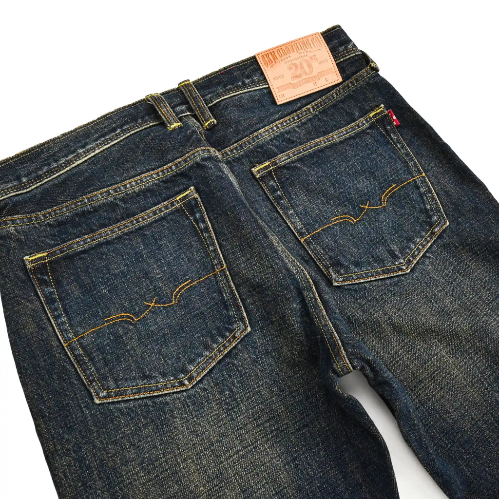 20oz Vintage Blue Selvedge Denim Jeans Straight Fit