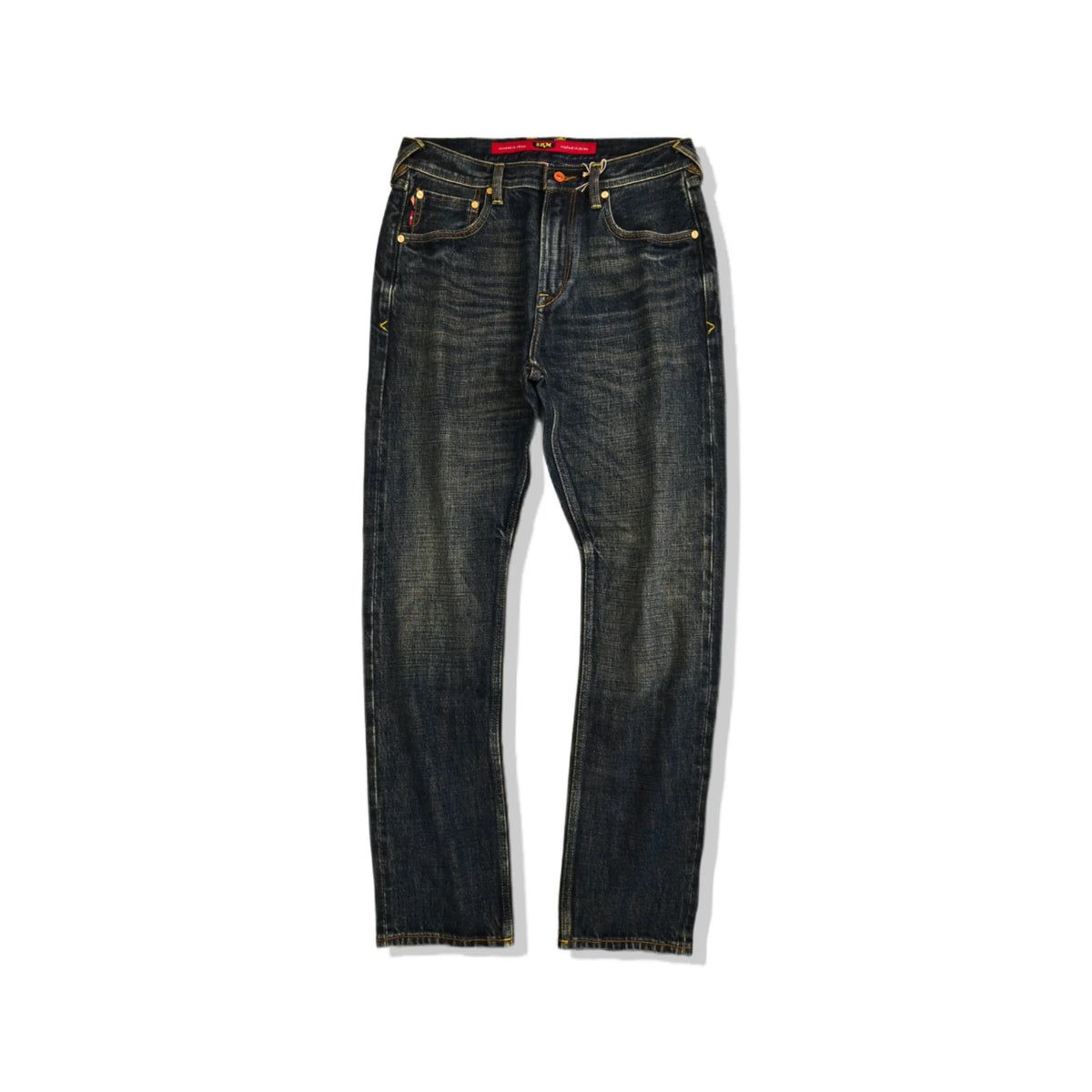 20oz Vintage Blue Selvedge Denim Jeans Straight Fit