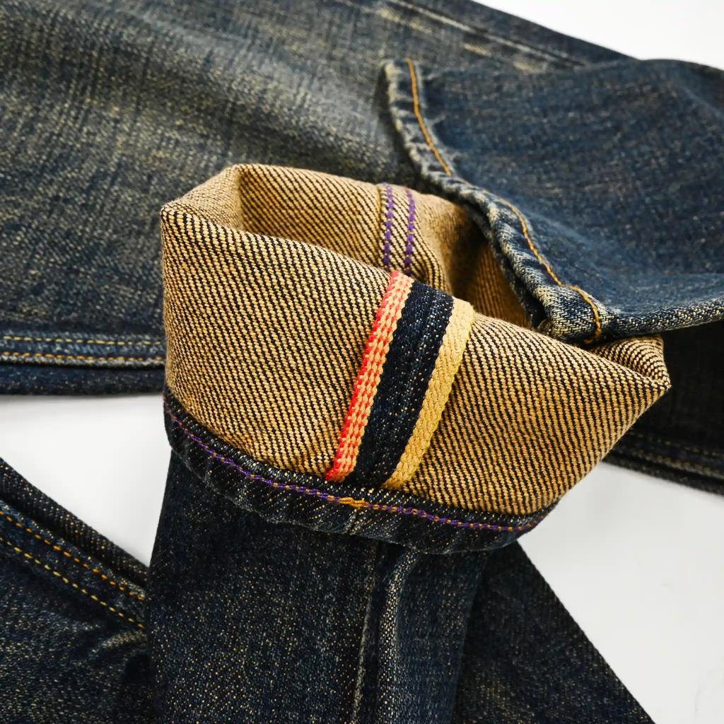 20oz Vintage Blue Selvedge Denim Jeans Straight Fit