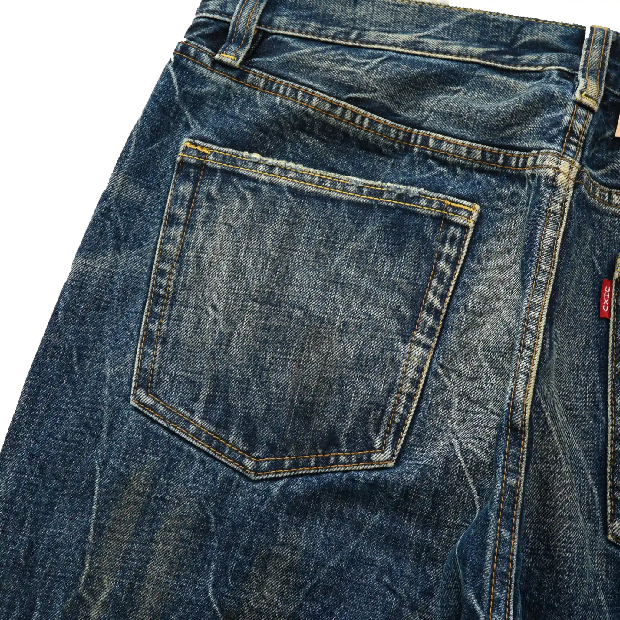 14oz Heavy Vintage Wash Straight Jeans