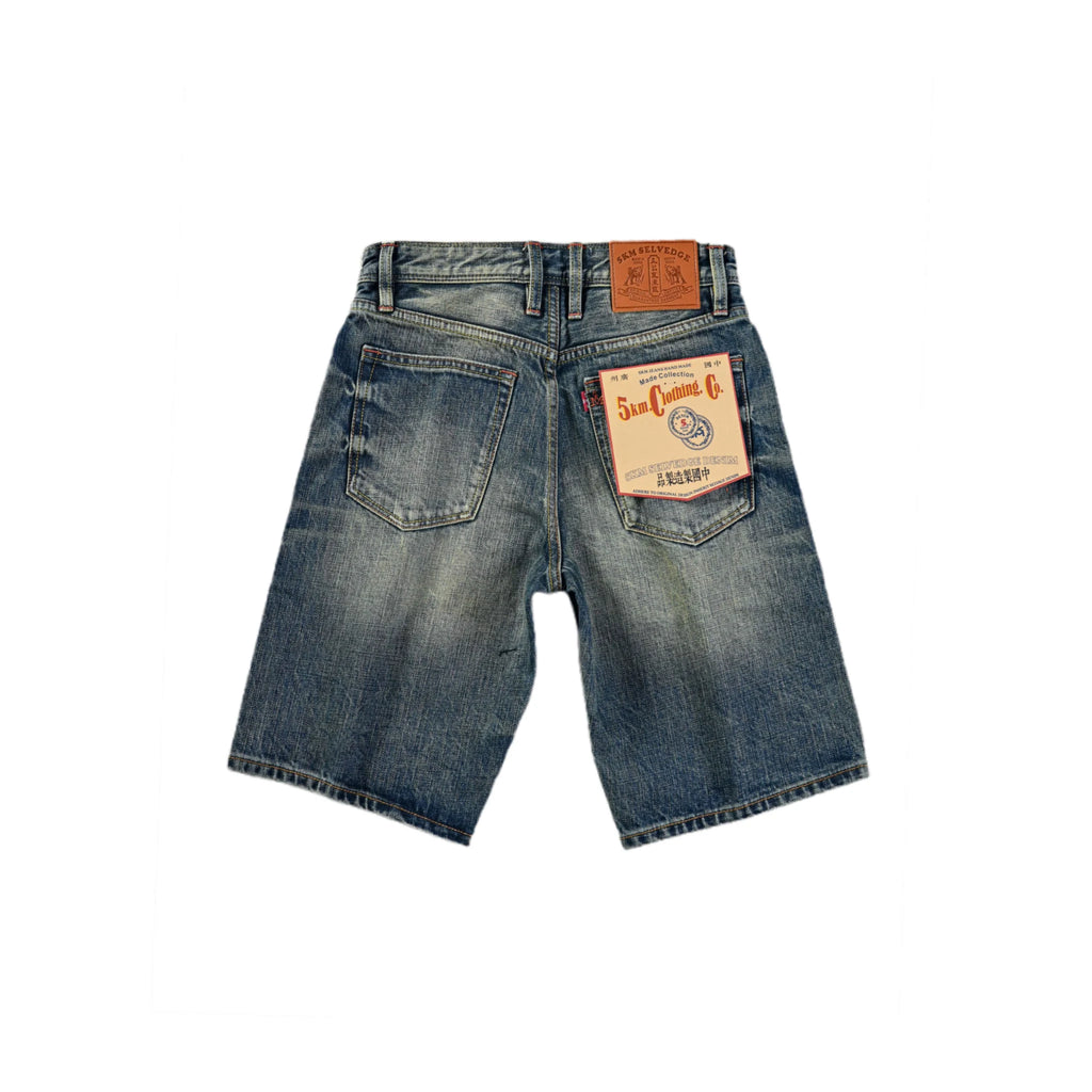 12oz Vintage Wash Selvedge Denim Shorts