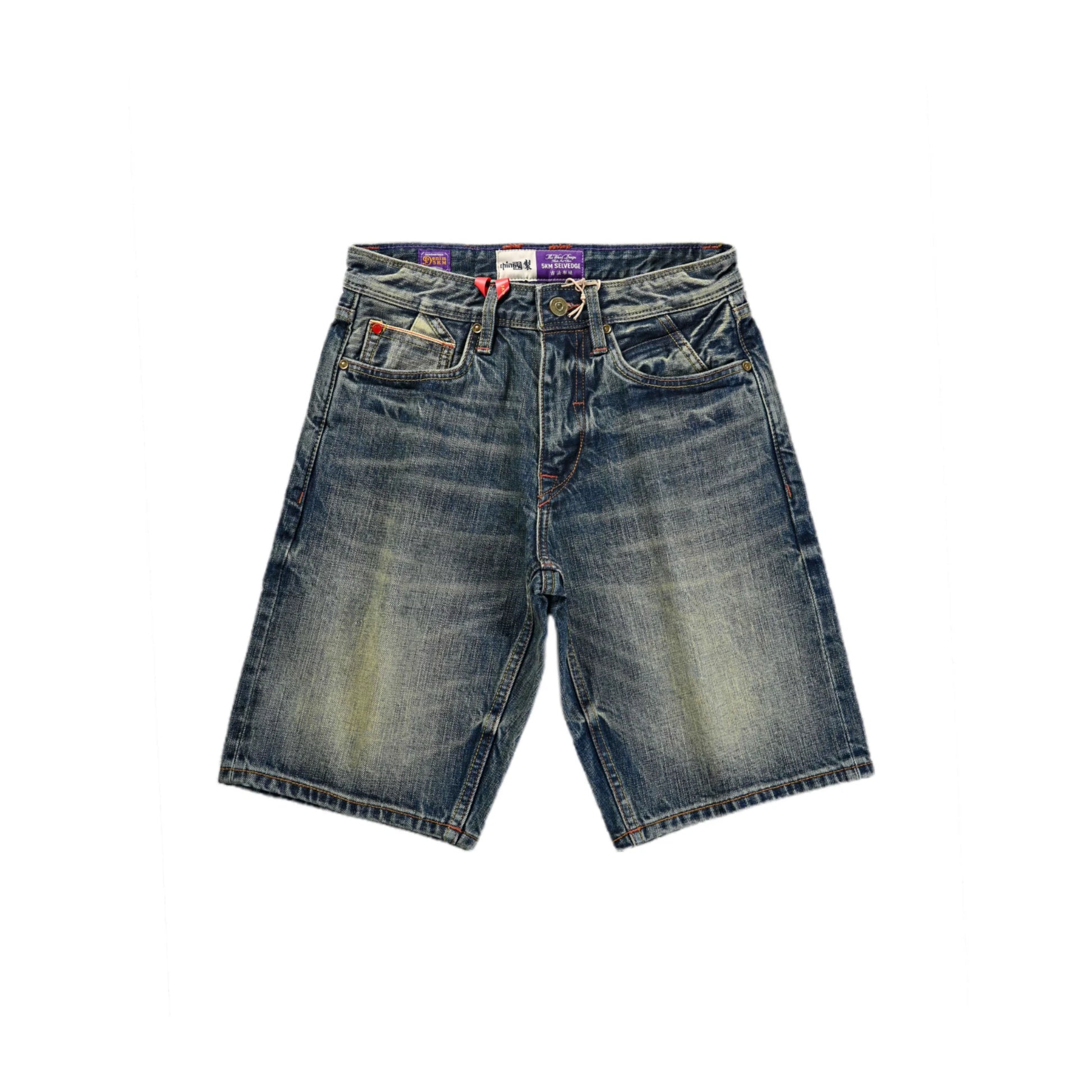 12oz Vintage Wash Selvedge Denim Shorts