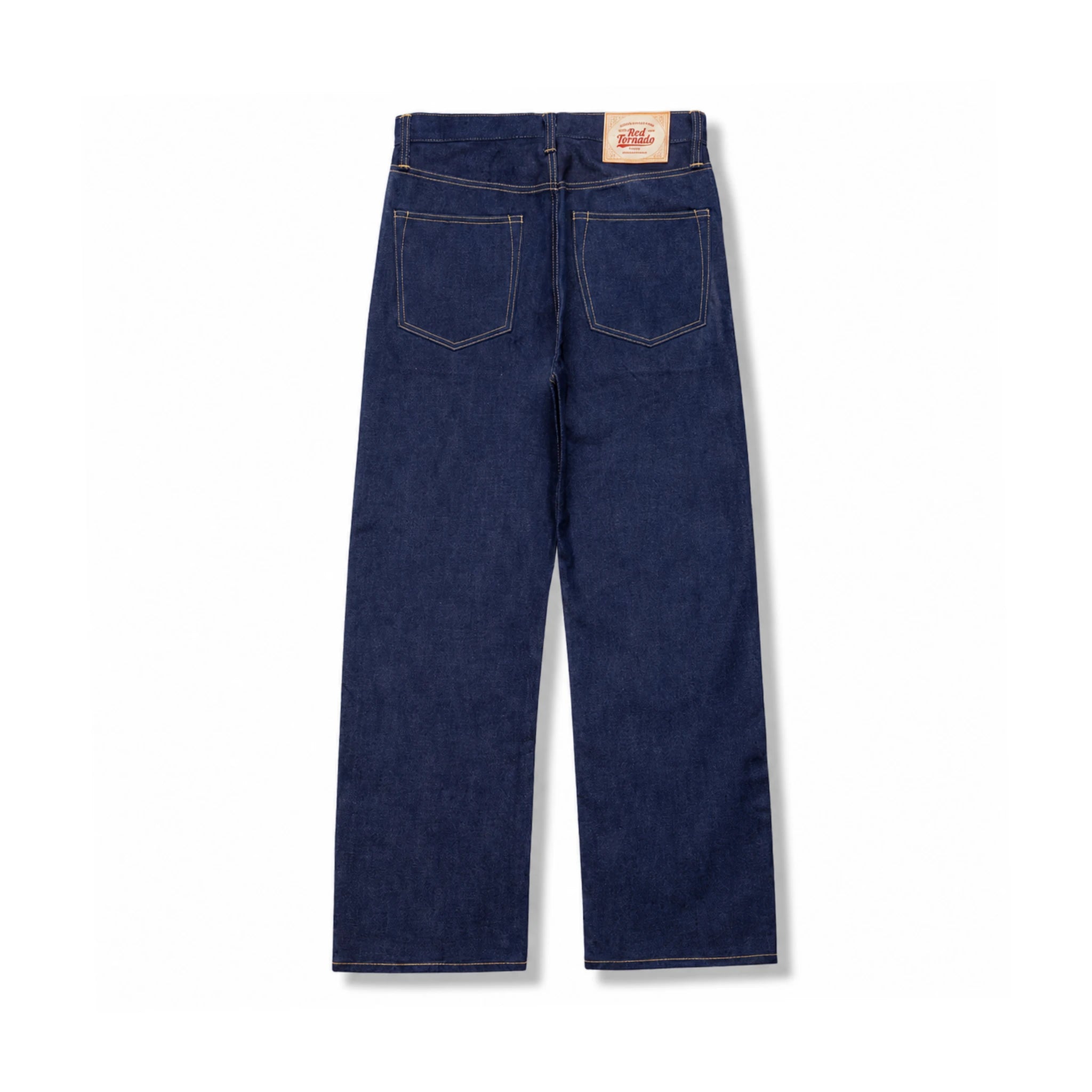 12oz WWII-Inspired Raw Selvedge Denim Jeans – High Rise Relaxed Straight Fit