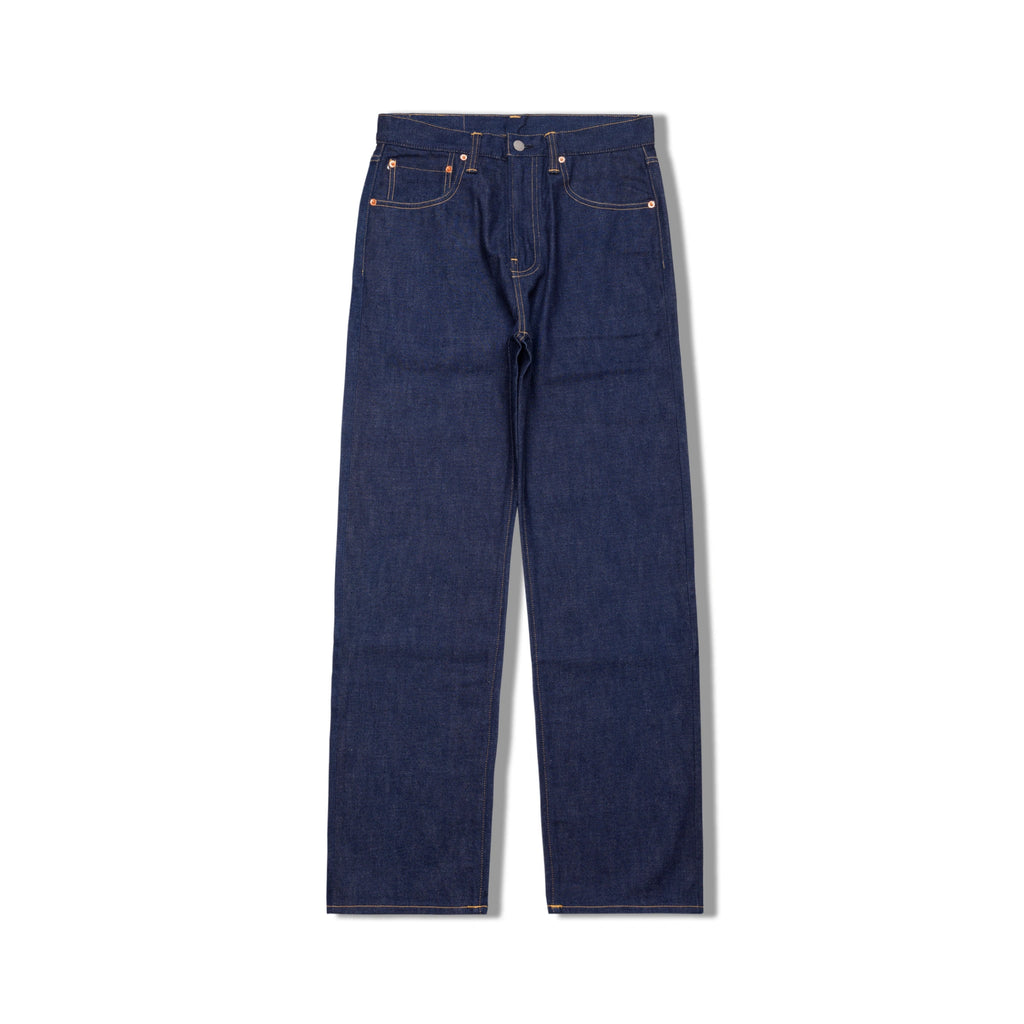 12oz WWII-Inspired Raw Selvedge Denim Jeans – High Rise Relaxed Straight Fit