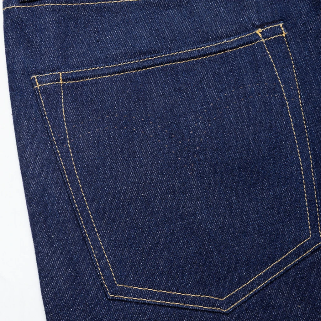 12oz WWII-Inspired Raw Selvedge Denim Jeans – High Rise Relaxed Straight Fit