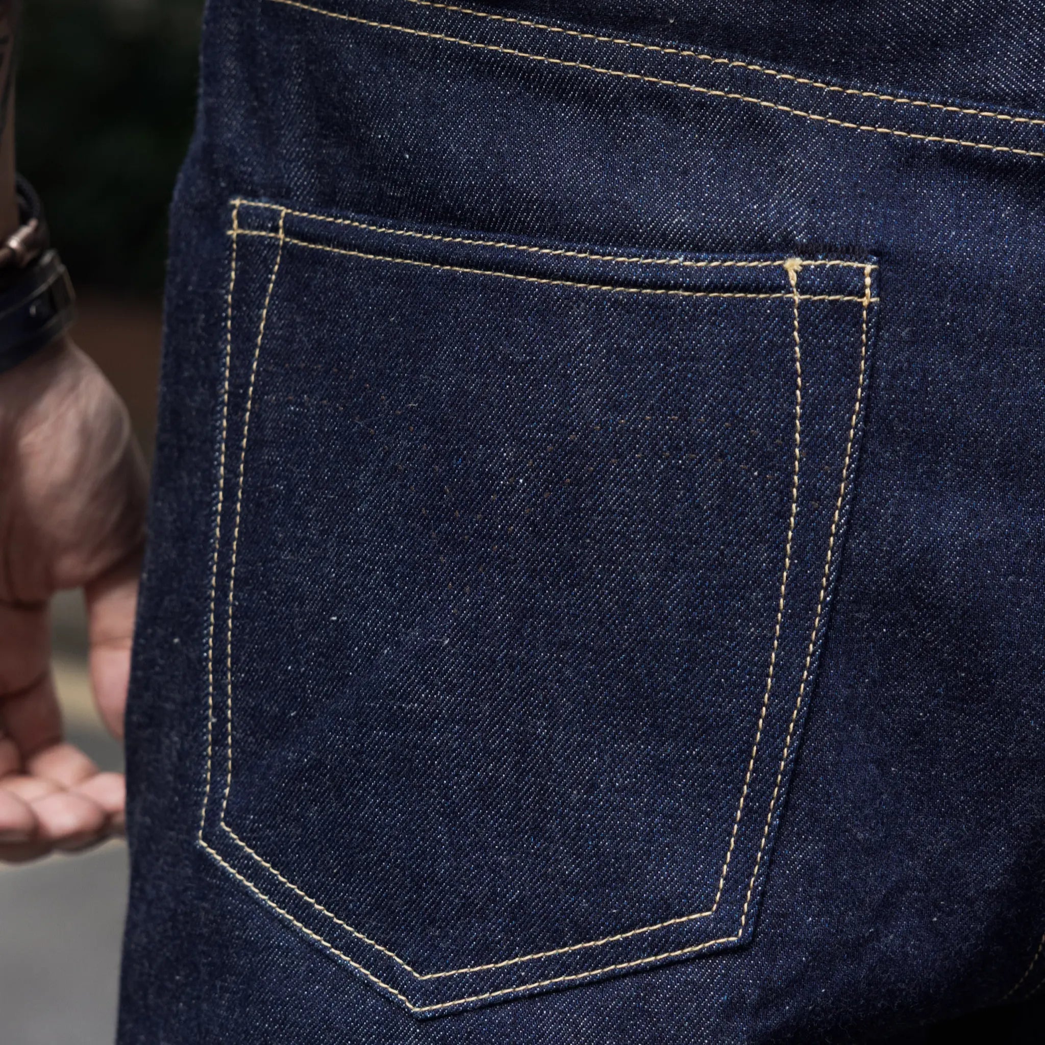12oz WWII-Inspired Raw Selvedge Denim Jeans – High Rise Relaxed Straight Fit
